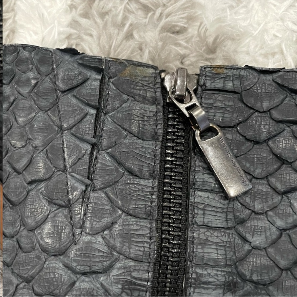 Alexandre Birman Python Embossed Stiletto Booties… - image 4